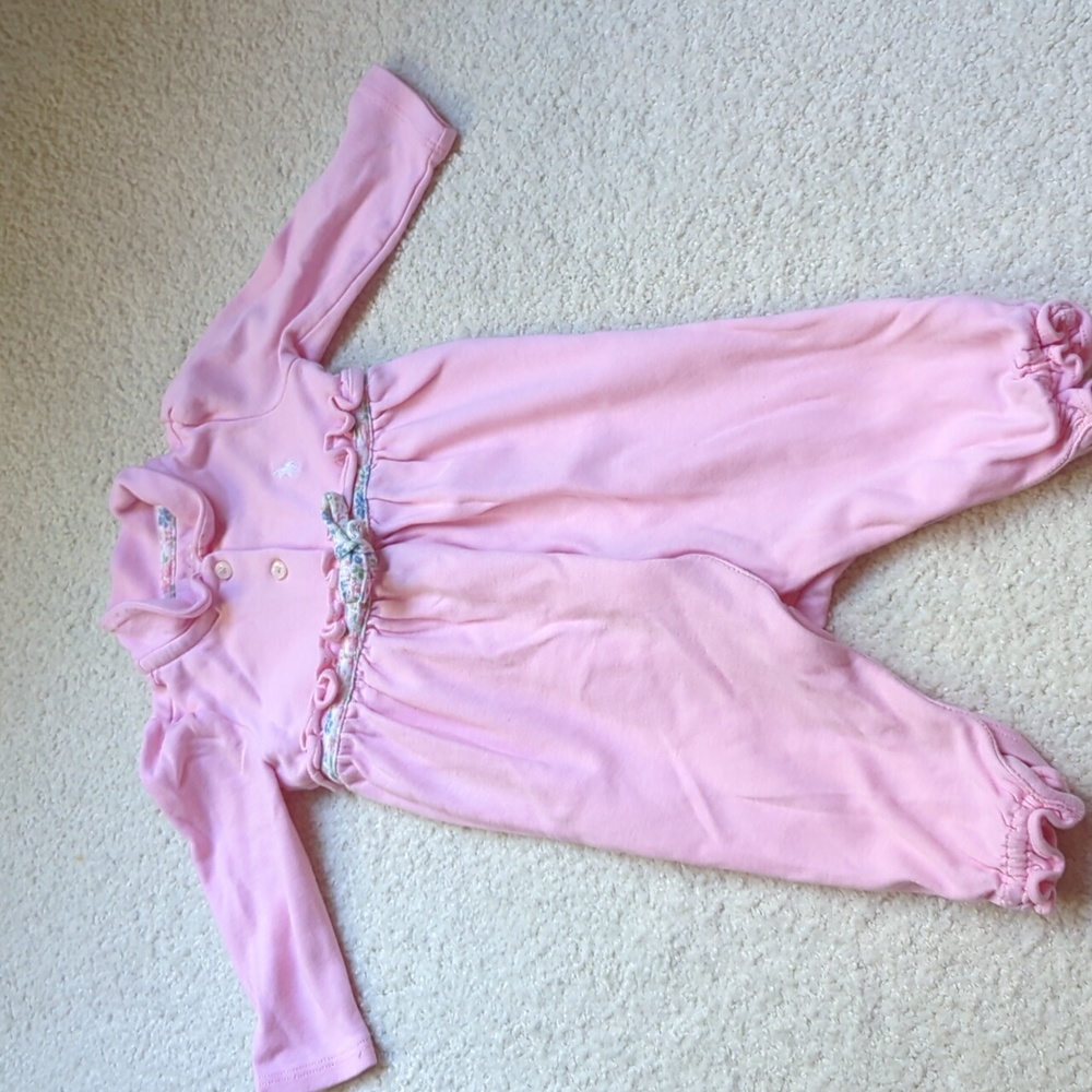3 For $30. Ralph Lauren Pink Footies One Piece